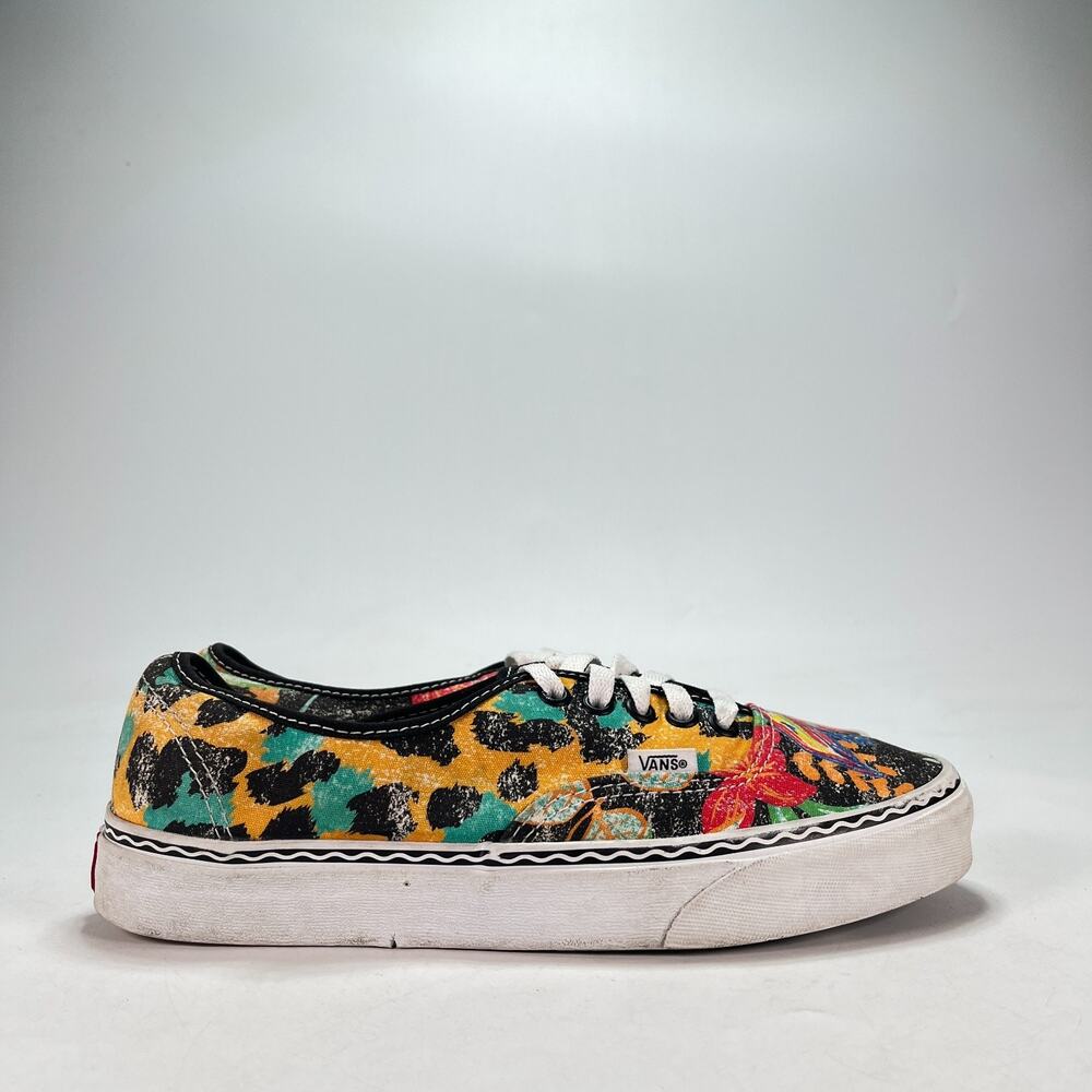 Vans Authentic Crayola Multi Jungle Leopard Low Top Sneakers 721356 Men's Size 8